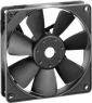 DC axial fan, 12 V, 119 x 119 x 25 mm, 114 m³/h, 32 dB, ball bearing, ebm-papst, 4412 FGML