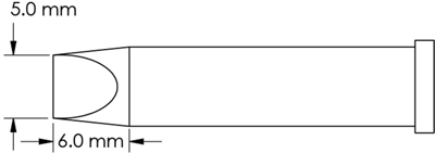 GT6-CH0050P METCAL Soldering tips, desoldering tips and hot air nozzles