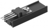 Extruded heatsink, 15 x 12.6 x 6.5 mm, 38.5 K/W, black anodized