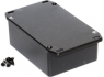 Aluminum die cast enclosure, (L x W x H) 110 x 82 x 44 mm, black (RAL 9005), IP54, 1590SFLBK