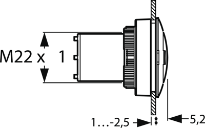 1.30.299.021/0700 RAFI Signaling Devices Accessories Image 2