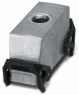 Grommet housing, size B24, die-cast aluminum, M32, straight, cross bow locking, IP66/IP67, 1412800