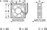 D04 T12 MWS TRACO POWER Axial Fans