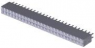 Socket header, 52 pole, pitch 2.54 mm, straight, black, 2-534206-6