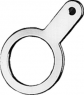 A 1263, M 9 solder lug, silver-plated