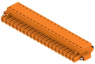 Pin header, 21 pole, pitch 5.08 mm, straight, orange, 1013290000