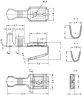 Uninsulated flat plug sleeve with branch, 4.8 x 0.8 mm, 1.5-2.5 mm², AWG 16-14, brass, tin-plated, 3829B.67