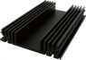 Extruded heatsink, 106 x 24 x 100 mm, black anodized