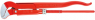 Pipe Wrench S-Type red powder-coated 245 mm