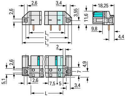 722-842/031-000 WAGO PCB Connection Systems Image 2