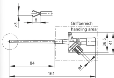 KLEPS 2600 RT Hirschmann Test & Measurement Aligator Clips Image 2