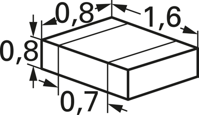 C0603X104K4RAC7867 Kemet Ceramic Capacitors Image 2