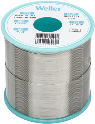 WSW SC M1 0,5MM 500G Weller Solder Wires Image 1