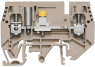 Isolating and measuring isolating terminal block, screw connection, 0.5-10 mm², 41 A, 6 kV, dark beige, 1934800000