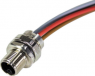 Sensor actuator cable, M12-flange plug, straight to open end, 4 pole, 0.3 m, 16 A, 21035961506