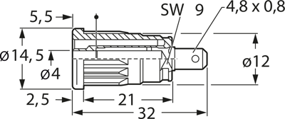 SEP 2610 F4,8 SW Hirschmann Test & Measurement Laboratory Connectors Image 2