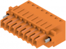 Socket header, 8 pole, pitch 3.5 mm, straight, orange, 1690940000