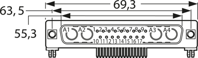 321WA4PAU99G40X CONEC D-Sub Connectors Image 4