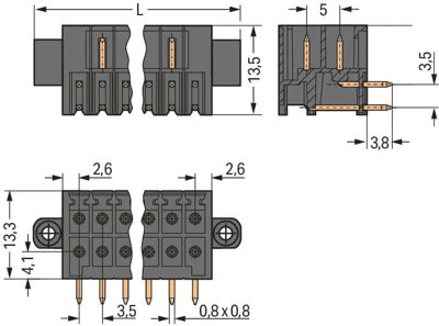 713-1422/107-000 WAGO PCB Connection Systems Image 2