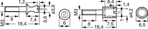 Guide pin for plug, 100000045