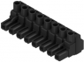 Socket header, 8 pole, pitch 7.62 mm, straight, black, 1049030000