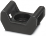 Mounting base, polyamide, black, (L x W x H) 22.5 x 14.6 x 11 mm