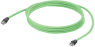 System cable, RJ45 plug, straight to RJ45 plug, straight, Cat 6A, S/FTP, PUR, 20 m, green