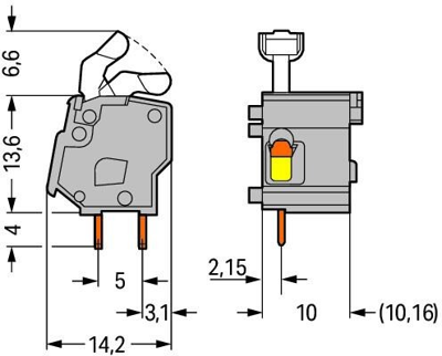 257-864 WAGO PCB Terminal Blocks Image 2