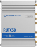 5G router (RJ45, USB, WiFi antenna, mobile antenna, GPS antenna), RUTX50