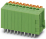 PCB terminal, 22 pole, pitch 2.54 mm, AWG 26-20, 6 A, spring-clamp connection, green, 1889880