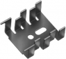 Finger shaped heatsink, 33 x 25.4 x 8 mm, 18 K/W, black anodized