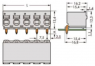 Socket header, 2 pole, pitch 7.5 mm, angled, light gray, 2092-3372