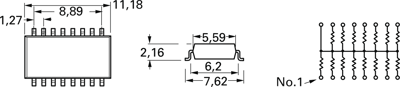 SOMC 1601 2% 104G Vishay Resistor Networks