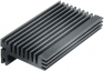 Extruded heatsink, 84 x 55 x 28 mm, 6.2 to 2.8 K/W, black anodized