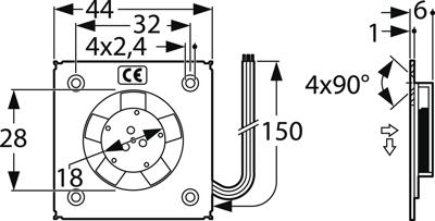 HFB44X05A SEPA Axial Fans Image 2