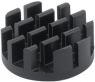 LED heatsink, 29 x 11.5 mm, 17.8 to 4 K/W, black anodized