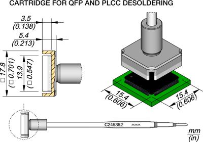 C245352 JBC Soldering tips, desoldering tips and hot air nozzles