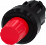 Stop switch, groping/latching, waistband round, red, mounting Ø 22 mm, 3SU1000-0HC20-0AA0