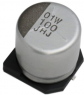 Polymer hybrid aluminum electrolytic capacitor, SMD, 100 µF, 35 V, ±20 %, HHXJ350ARA101MF80G