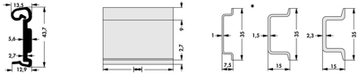 10037514 Fischer Elektronik Accessories for DIN Rails Image 2