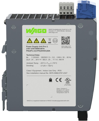 2787-2347/000-070 WAGO DIN Rail Power Supplies Image 2