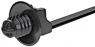 Cable tie with lamellar foot and plate, polyamide, (L x W) 160 x 4.6 mm, bundle-Ø 1 to 35 mm, black, -40 to 105 °C