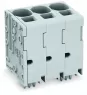 PCB terminal block, 16 mm², pitch 10 mm, 6-pole, Push-in CAGE CLAMP®, 16,00 mm², gray