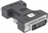 DVI adapter, DVI-I male to VGA female, black