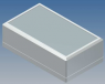 ABS enclosure, (L x W x H) 145 x 85 x 49 mm, light gray (RAL 9018), IP54, 750.5