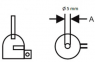 Nozzle Kit, Round, (W) 5 mm, 500 °C, H-D50