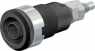 4 mm socket, threaded bolt, mounting Ø 12.2 mm, CAT III, black, 49.7043-21