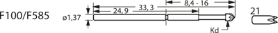 F10021S090L300 Feinmetall Contact Probes Image 3