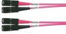 FO duplex patch cable, SC to SC, 1 m, OM4, multimode 50/125 µm