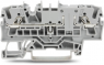2-wire feed-through terminal, spring-clamp connection, 0.25-4.0 mm², 1 pole, 16 A, 6 kV, gray, 2002-1601
